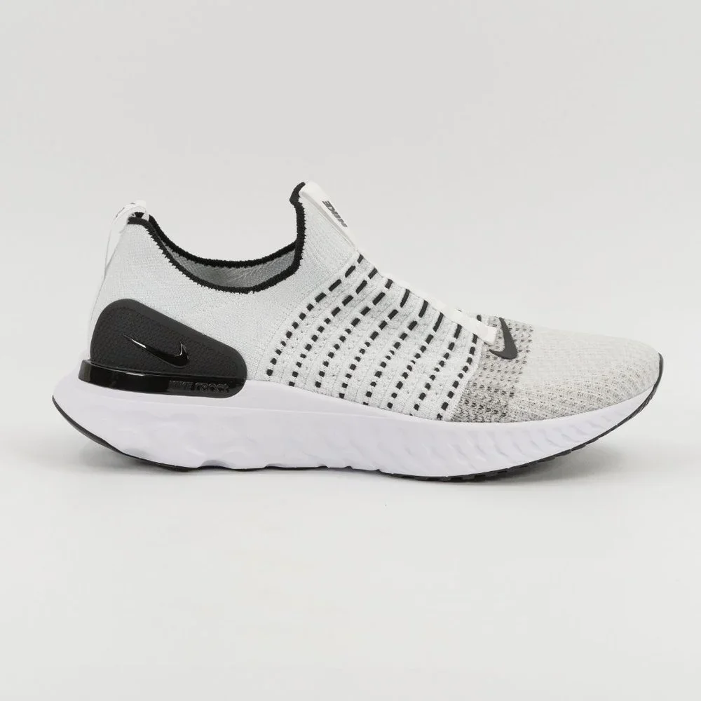 Nike Men's React Phantom Run Flyknit 2 'Oreo' CJ0277-100 size 9 - 13 - Picture 2 of 8